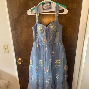 Beautiful light blue floral dress